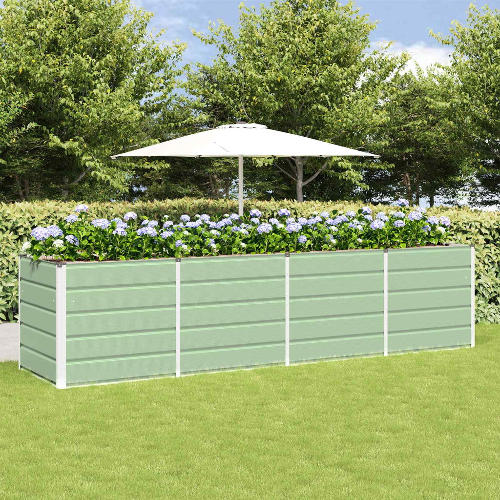 Fioriera Verde 320 x 80 x 75 cm Acciaio