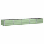 Fioriera Verde 400 x 80 x 45 cm Acciaio