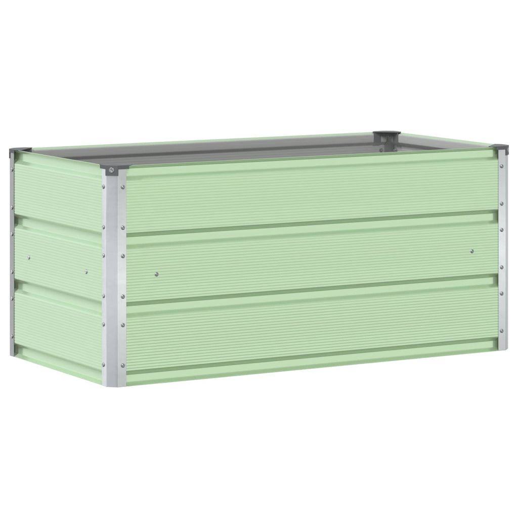 Fioriera Verde Pastello 100 x 50 x 45 cm Acciaio zincato