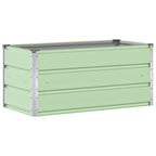 Fioriera Verde Pastello 100 x 50 x 45 cm Acciaio zincato