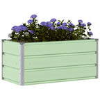 Fioriera Verde Pastello 100 x 50 x 45 cm Acciaio zincato