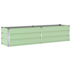 Fioriera Verde Pastello 195 x 50 x 45 cm Acciaio zincato