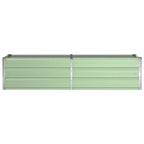 Fioriera Verde Pastello 195 x 50 x 45 cm Acciaio zincato