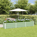 Fioriera Verde Pastello 290 x 50 x 45 cm Acciaio zincato