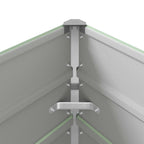 Fioriera Verde Pastello 385 x 100 x 75 cm Acciaio zincato