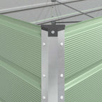Fioriera Verde Pastello 385 x 100 x 75 cm Acciaio zincato