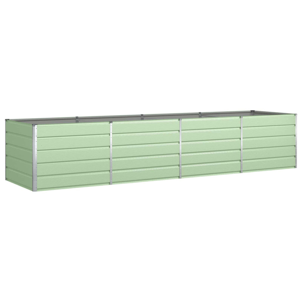 Fioriera Verde Pastello 385 x 100 x 75 cm Acciaio zincato