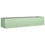 Fioriera Verde Pastello 385 x 100 x 75 cm Acciaio zincato