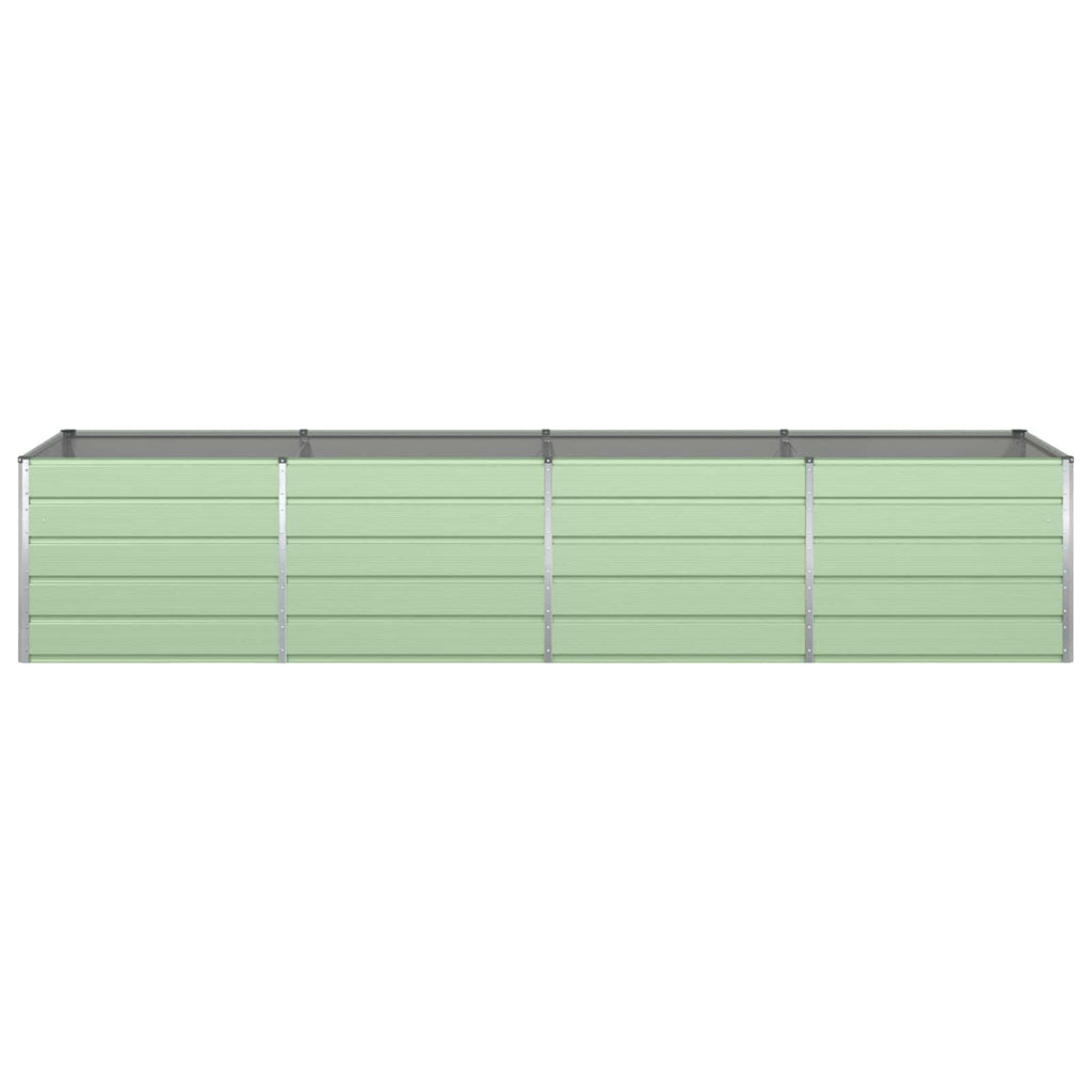 Fioriera Verde Pastello 385 x 100 x 75 cm Acciaio zincato