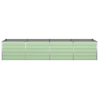 Fioriera Verde Pastello 385 x 100 x 75 cm Acciaio zincato