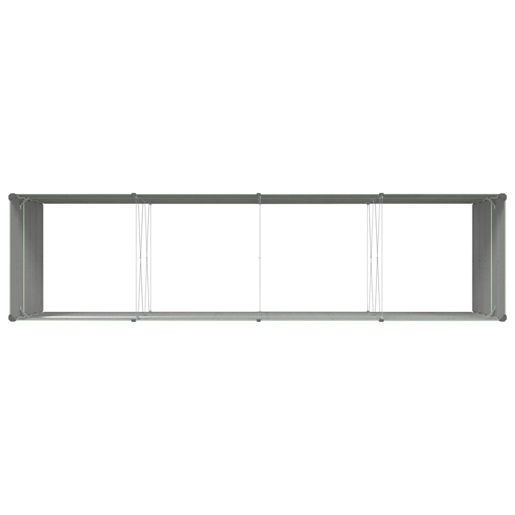 Fioriera Verde Pastello 385 x 100 x 75 cm Acciaio zincato