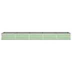 Fioriera Verde Pastello 480 x 100 x 45 cm Acciaio zincato