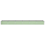 Fioriera Verde Pastello 580 x 100 x 45 cm Acciaio zincato