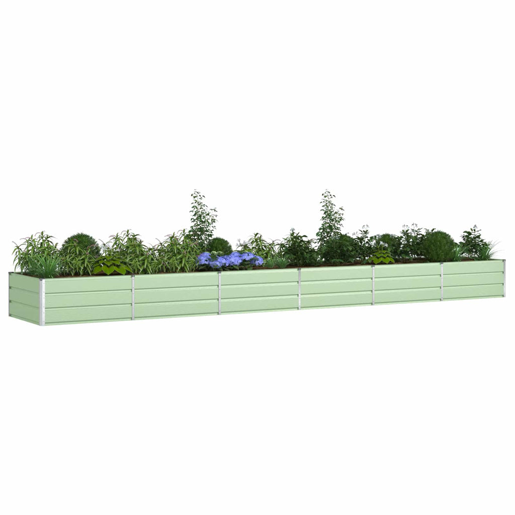 Fioriera Verde Pastello 580 x 100 x 45 cm Acciaio zincato