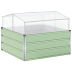 Fioriera Verde Pastello 100 x 100 x 77 cm Acciaio zincato