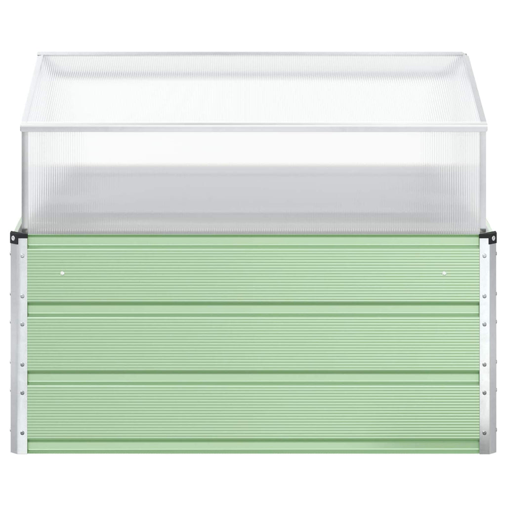 Fioriera Verde Pastello 100 x 100 x 77 cm Acciaio zincato