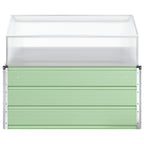Fioriera Verde Pastello 100 x 100 x 77 cm Acciaio zincato