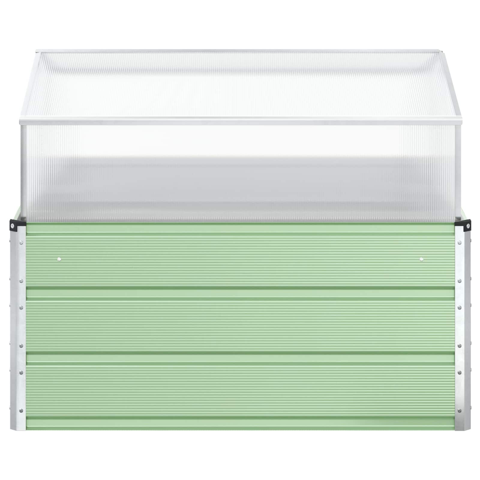 Fioriera Verde Pastello 100 x 100 x 77 cm Acciaio zincato