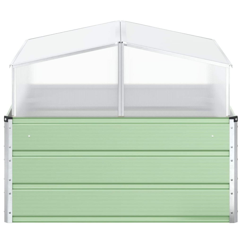 Fioriera Verde Pastello 100 x 100 x 77 cm Acciaio zincato