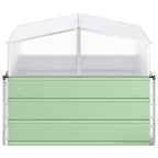 Fioriera Verde Pastello 100 x 100 x 77 cm Acciaio zincato