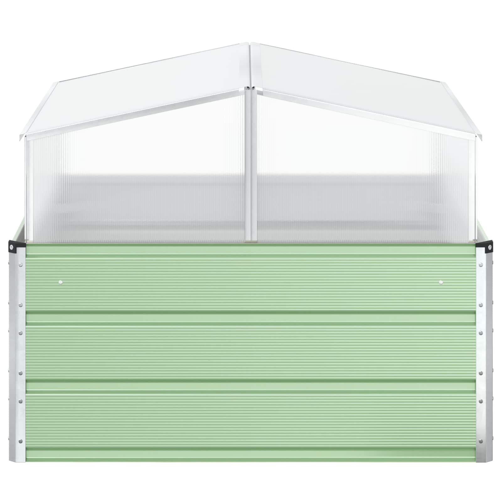 Fioriera Verde Pastello 100 x 100 x 77 cm Acciaio zincato