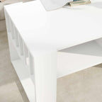 Tavolino da salotto Bianco 92 x 49,5 x 45 cm Legno multistrato