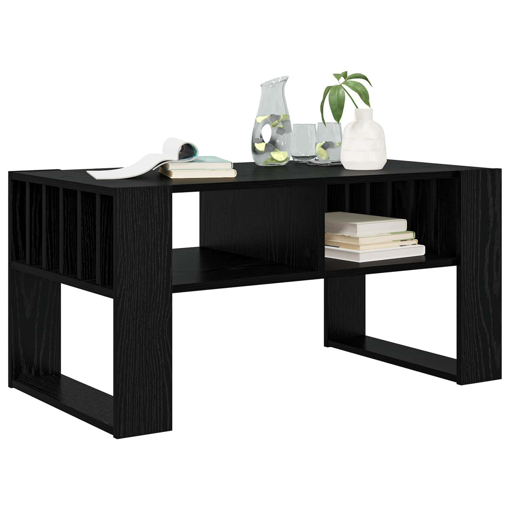Tavolino da salotto Rovere Nero 92 x 49,5 x 45 cm