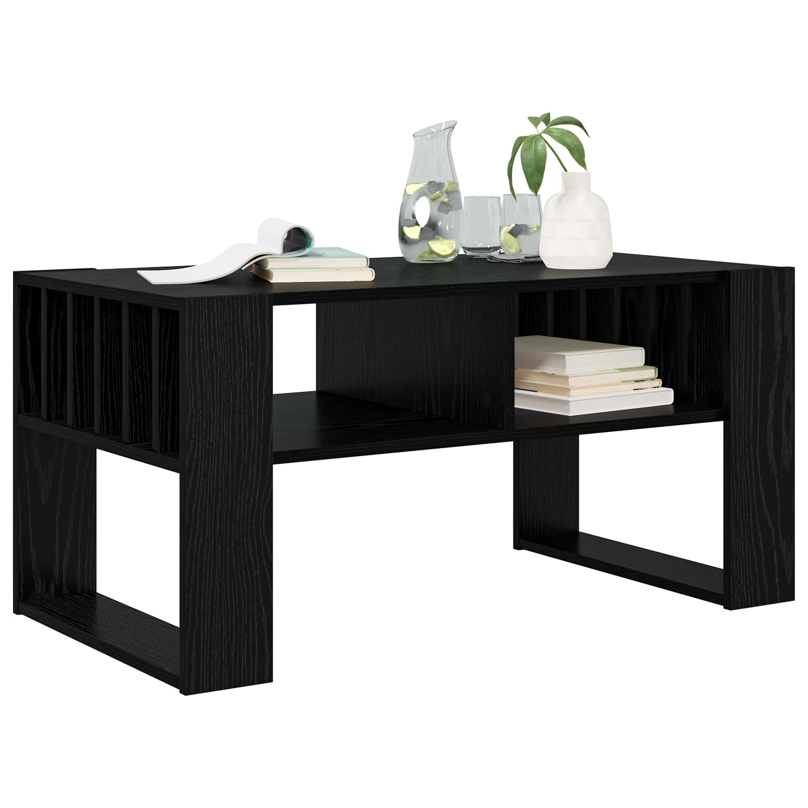 Tavolino da salotto Rovere Nero 92 x 49,5 x 45 cm