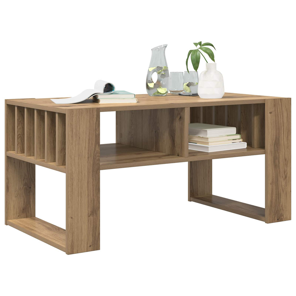 Tavolino da salotto Rovere artigianale 92 x 49,5 x 45 cm