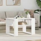 Tavolino da salotto Bianco 66 x 49,5 x 45 cm Legno multistrato