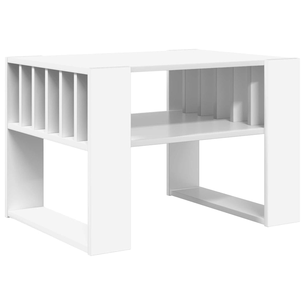 Tavolino da salotto Bianco 66 x 49,5 x 45 cm Legno multistrato