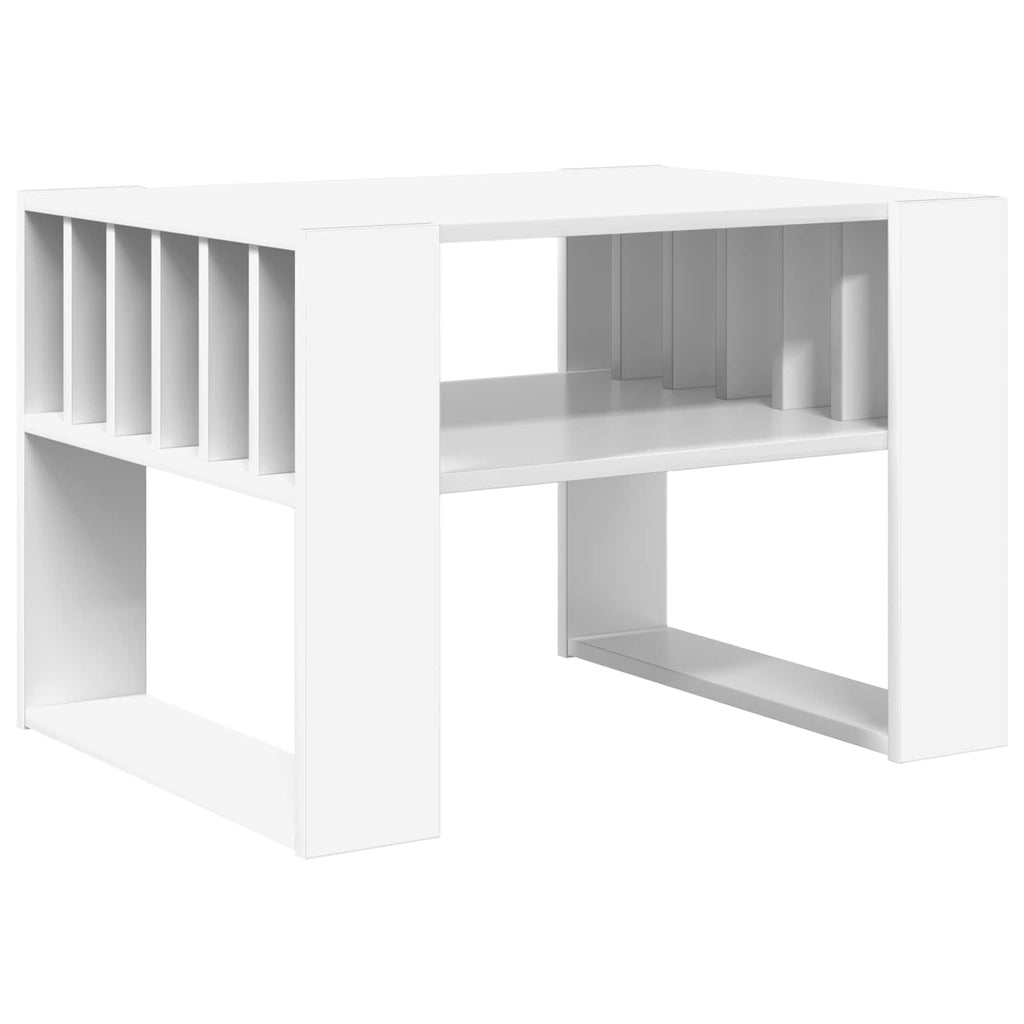 Tavolino da salotto Bianco 66 x 49,5 x 45 cm Legno multistrato