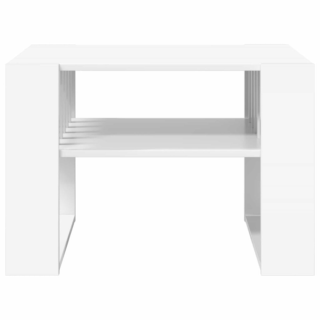 Tavolino da salotto Bianco 66 x 49,5 x 45 cm Legno multistrato