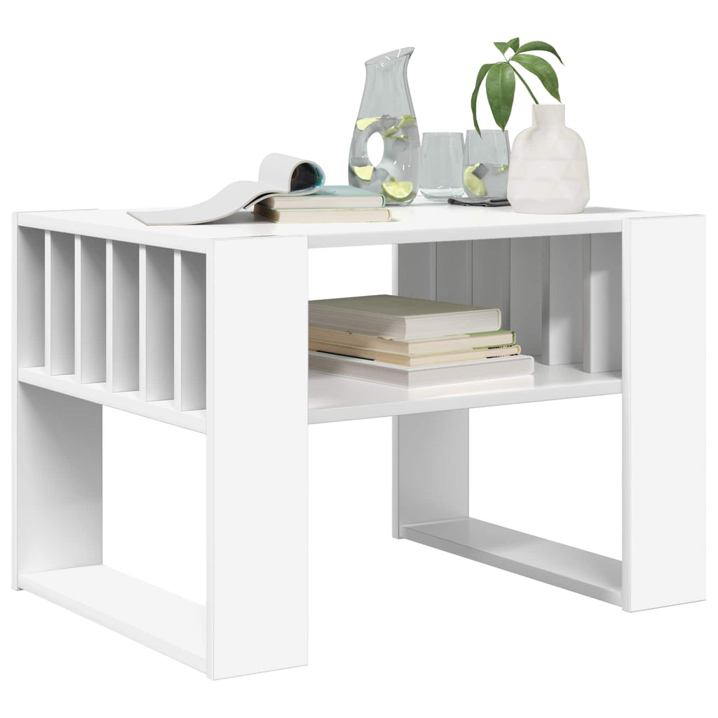 Tavolino da salotto Bianco 66 x 49,5 x 45 cm Legno multistrato
