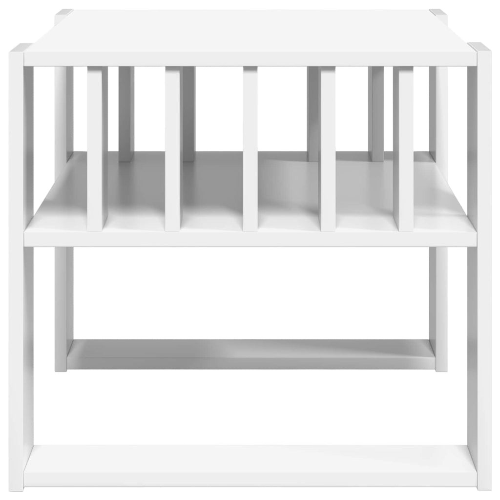 Tavolino da salotto Bianco 66 x 49,5 x 45 cm Legno multistrato