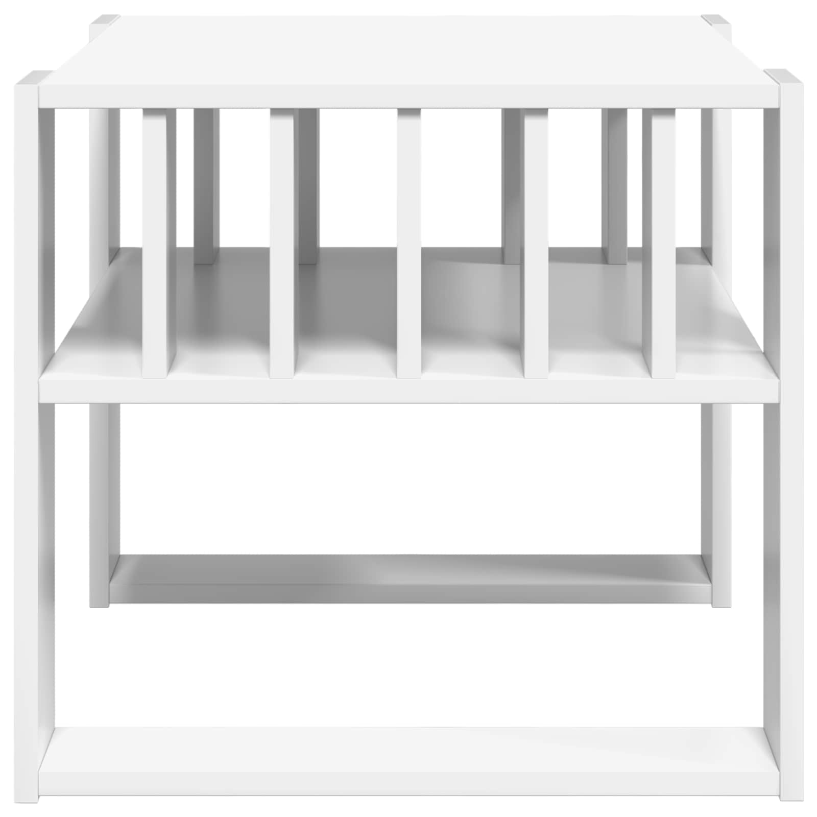 Tavolino da salotto Bianco 66 x 49,5 x 45 cm Legno multistrato