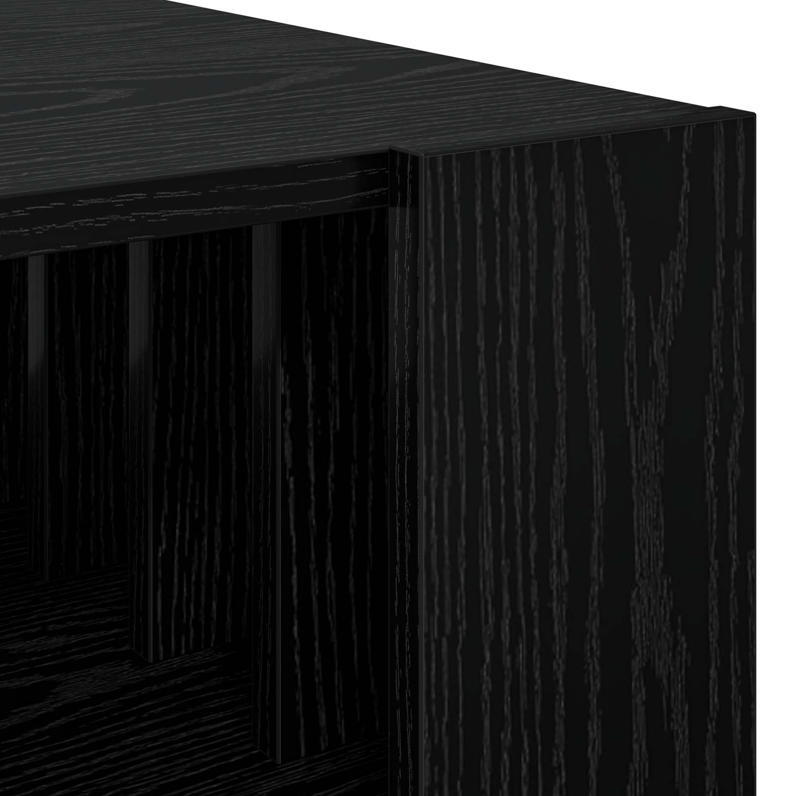 Tavolino da salotto Rovere Nero 66 x 49,5 x 45 cm