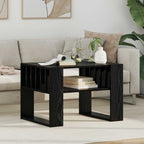 Tavolino da salotto Rovere Nero 66 x 49,5 x 45 cm