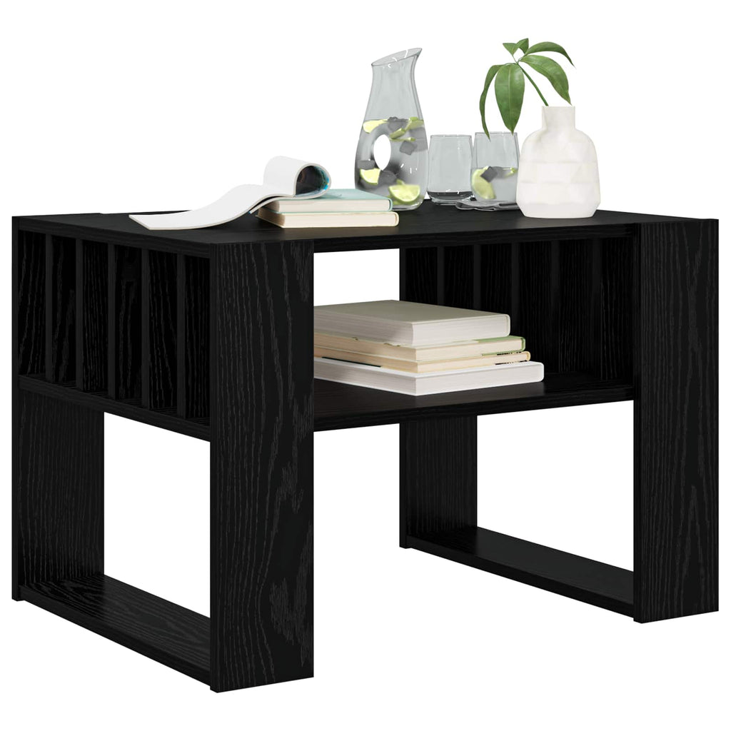 Tavolino da salotto Rovere Nero 66 x 49,5 x 45 cm