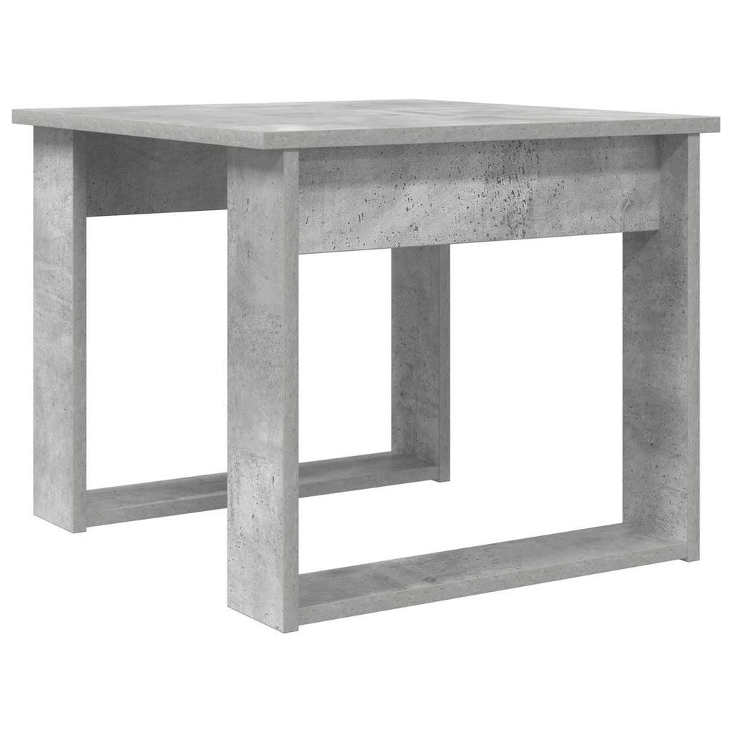 Set di Tavolini da Caffè 2 pcs Grigio cemento Legno multistrato