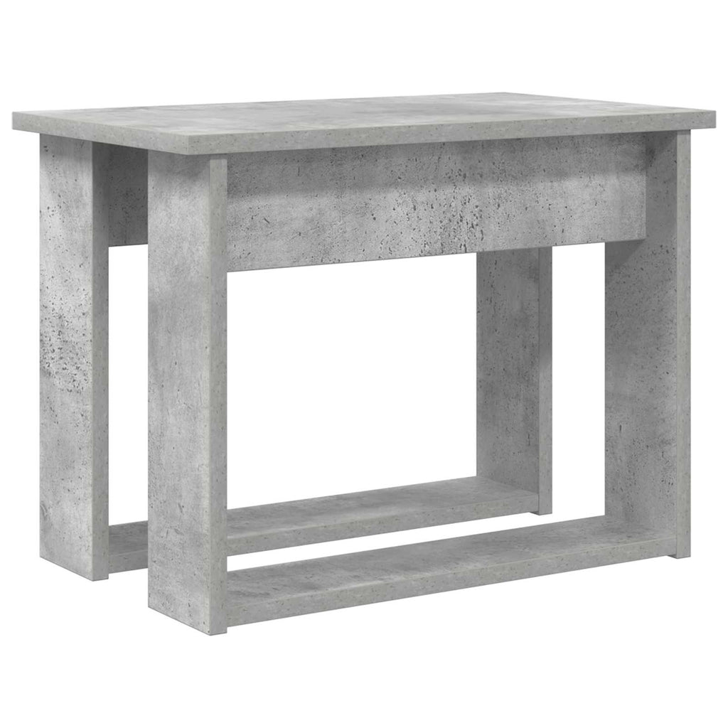 Set di Tavolini da Caffè 2 pcs Grigio cemento Legno multistrato
