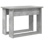 Set di Tavolini da Caffè 2 pcs Grigio cemento Legno multistrato