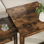 Set di Tavolini da Caffè 2 pcs Rovere fumé Legno multistrato