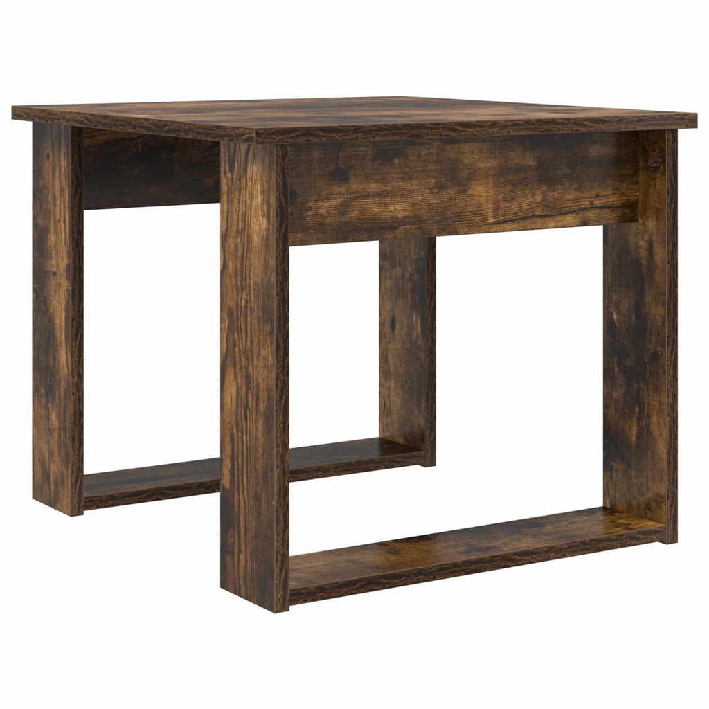 Set di Tavolini da Caffè 2 pcs Rovere fumé Legno multistrato