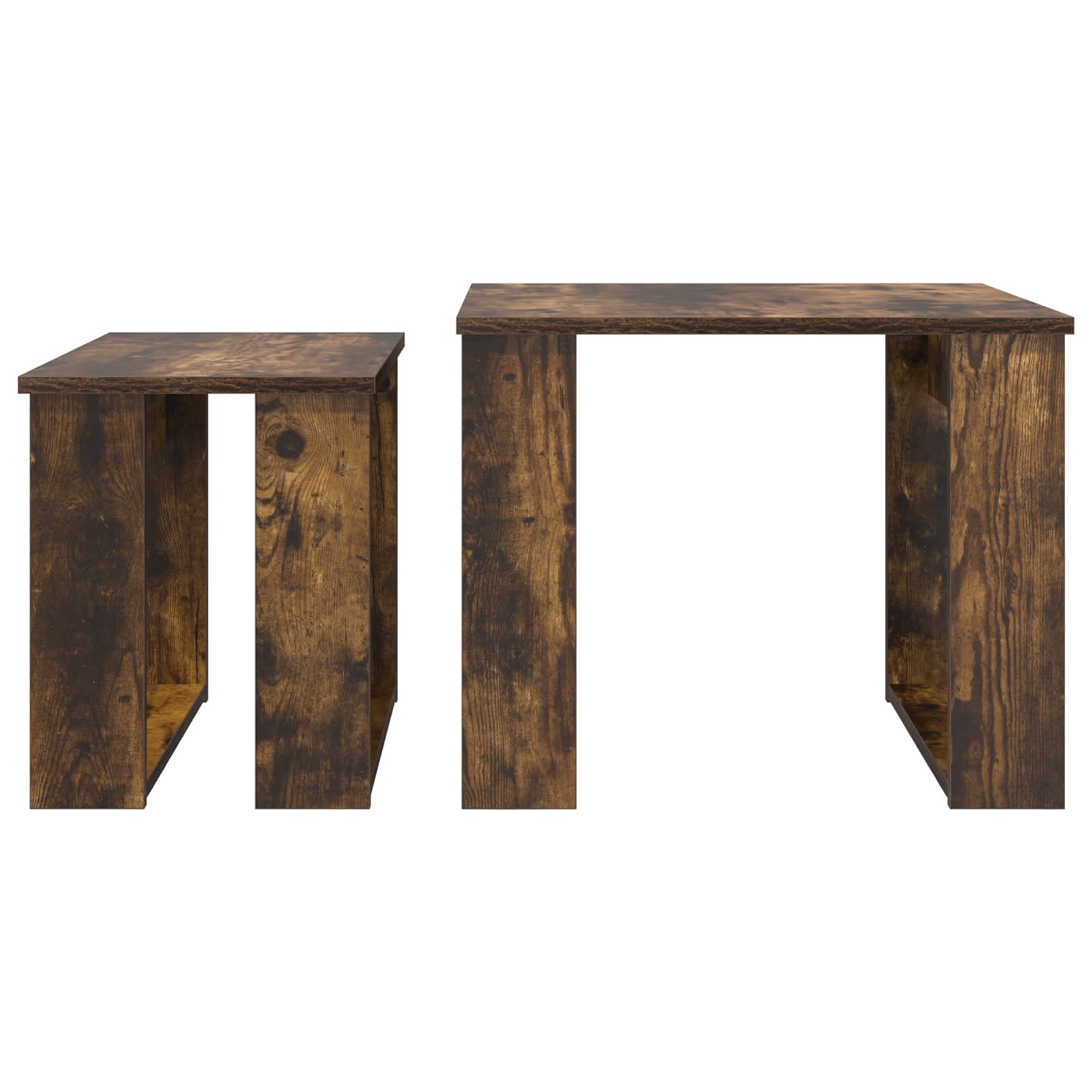 Set di Tavolini da Caffè 2 pcs Rovere fumé Legno multistrato