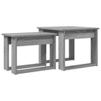 Set di Tavolini da Caffè 2 pcs Grigio Sonoma Legno multistrato