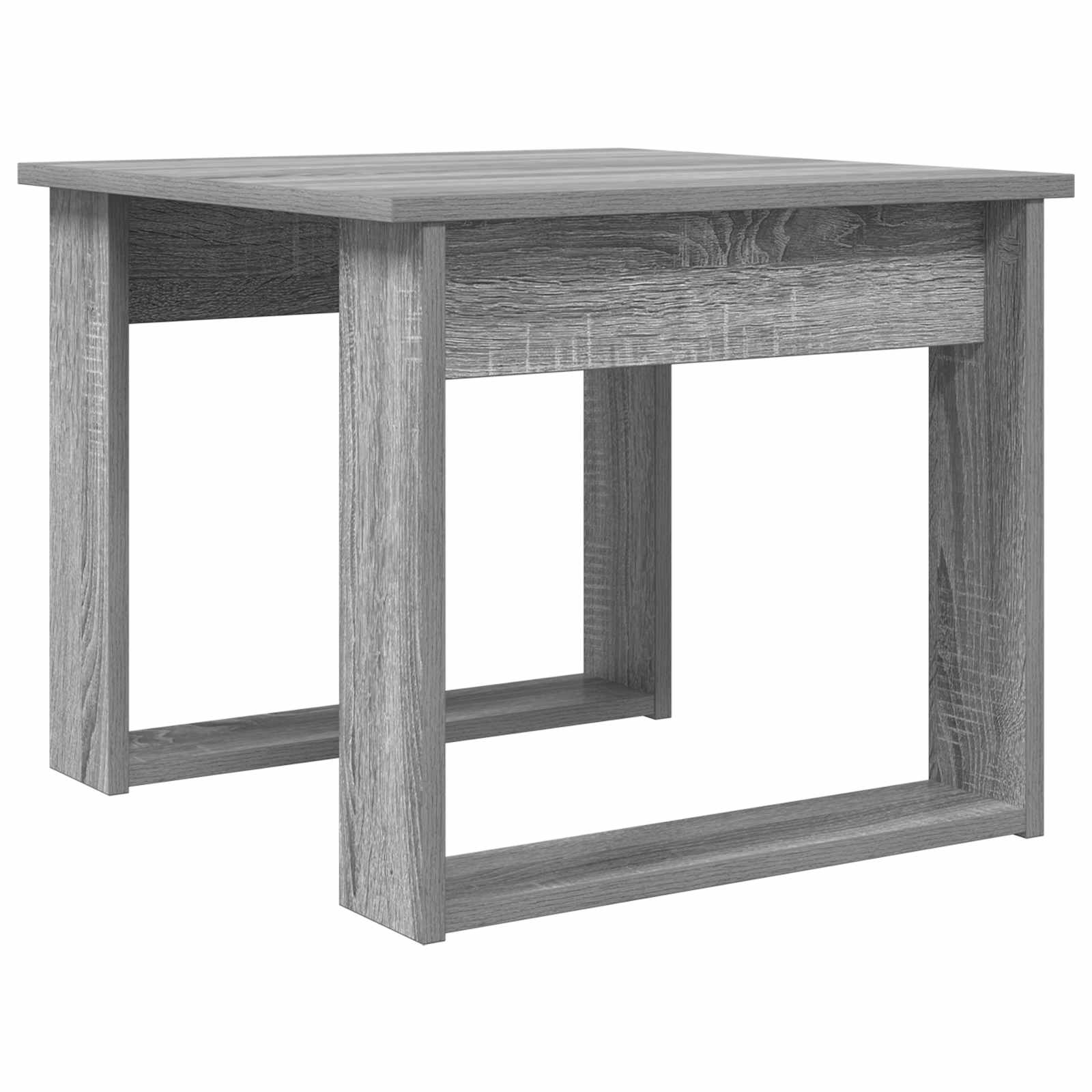 Set di Tavolini da Caffè 2 pcs Grigio Sonoma Legno multistrato