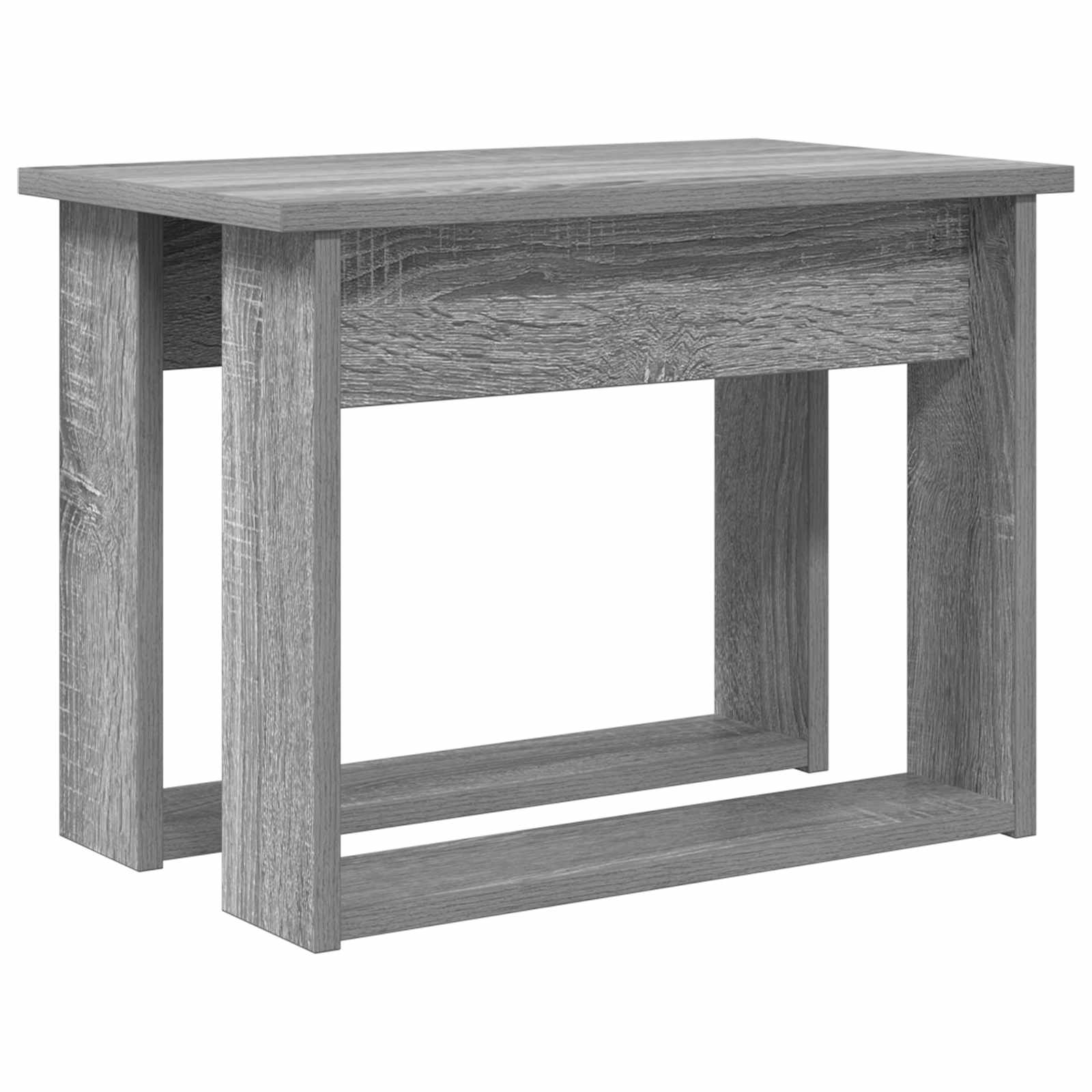 Set di Tavolini da Caffè 2 pcs Grigio Sonoma Legno multistrato