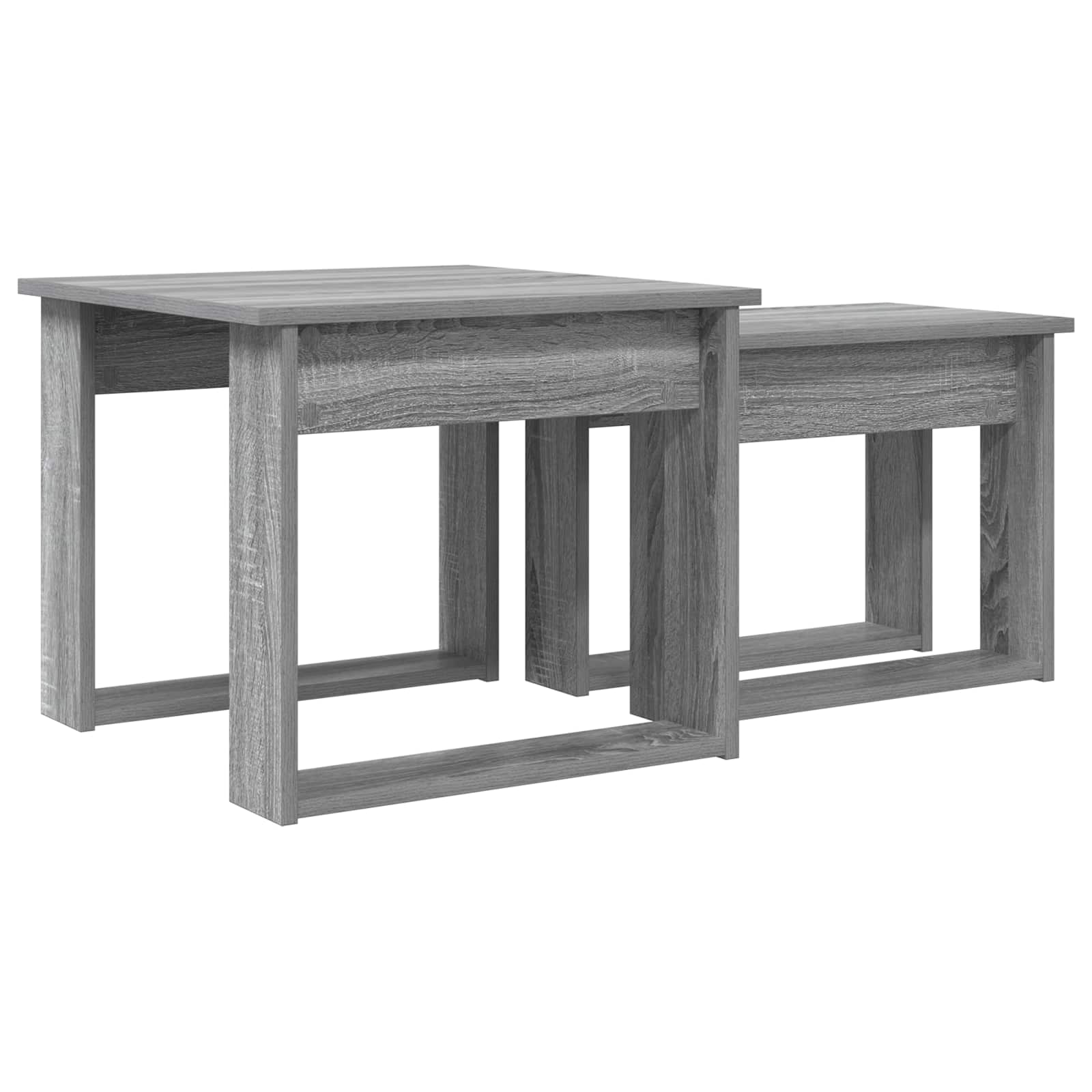 Set di Tavolini da Caffè 2 pcs Grigio Sonoma Legno multistrato