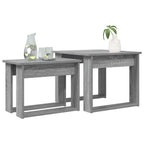 Set di Tavolini da Caffè 2 pcs Grigio Sonoma Legno multistrato